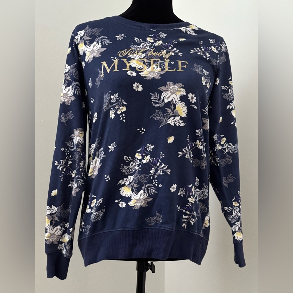 DNMX Floral Navy Light Weight Sweatshirt